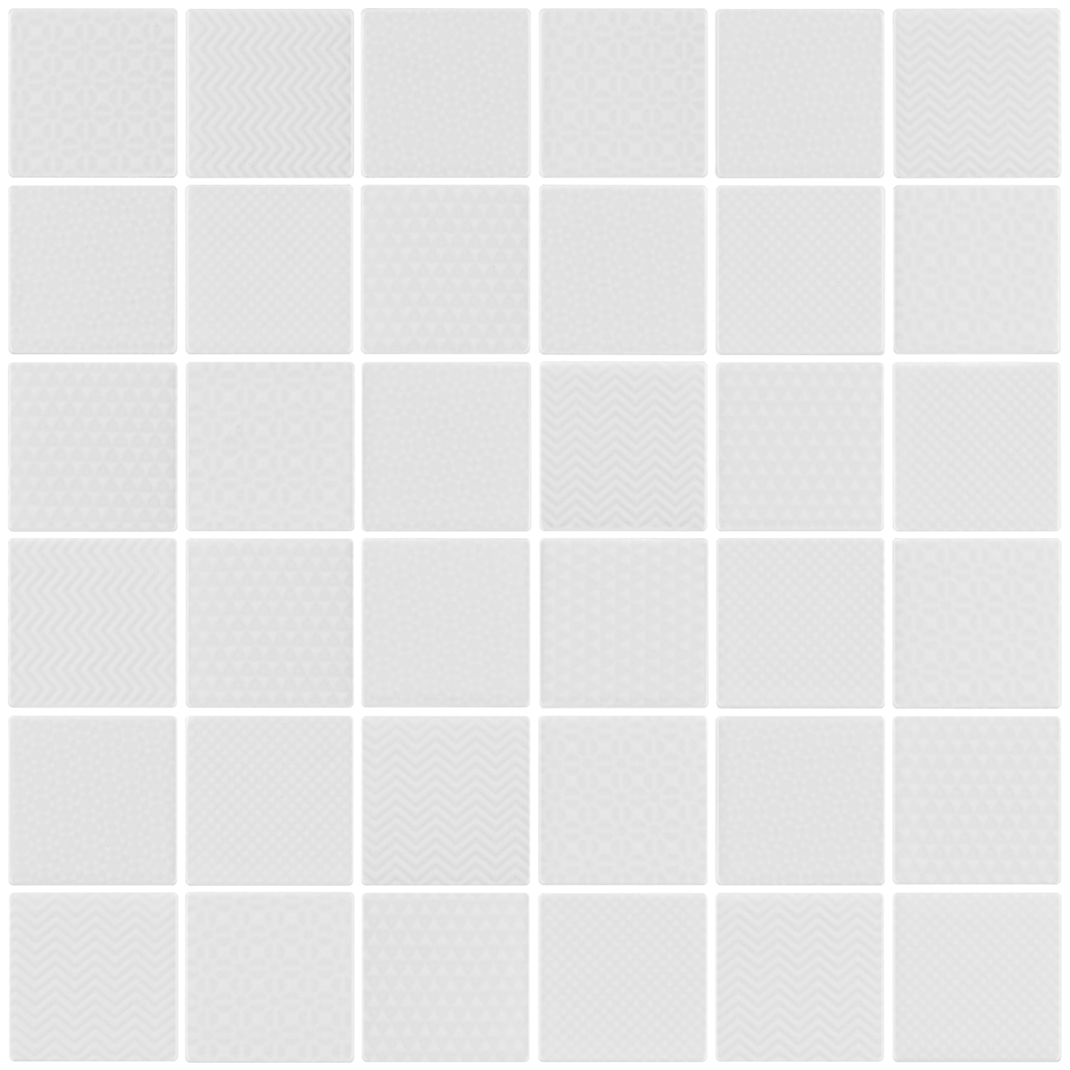 Celadon White Mosaic