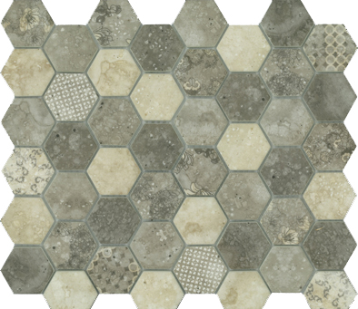 Signature Hexagon Smoke Satin