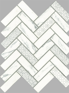 Signature Herringbone White Satin