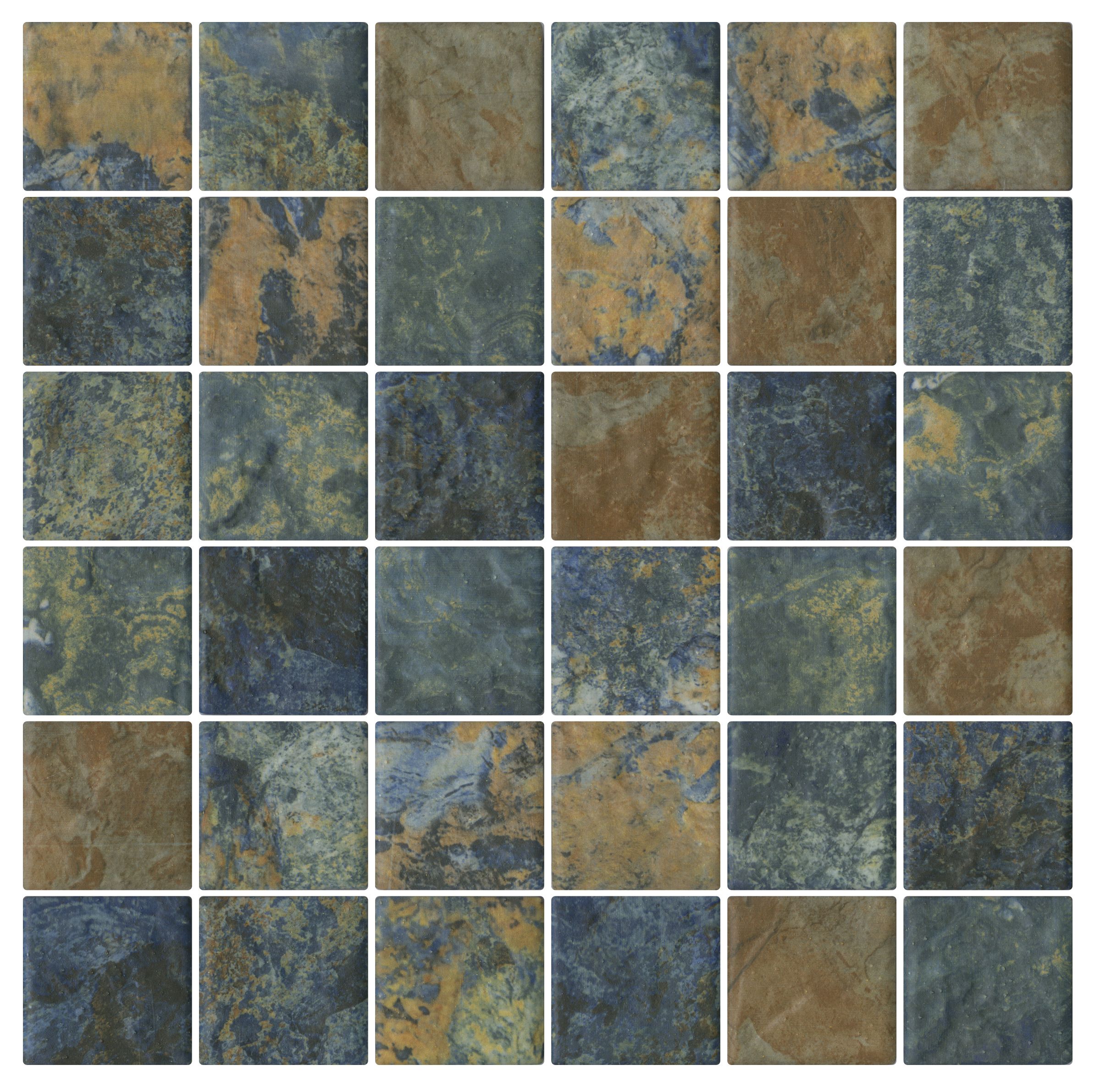 South Pacific Samoa Verdigris Mosaic