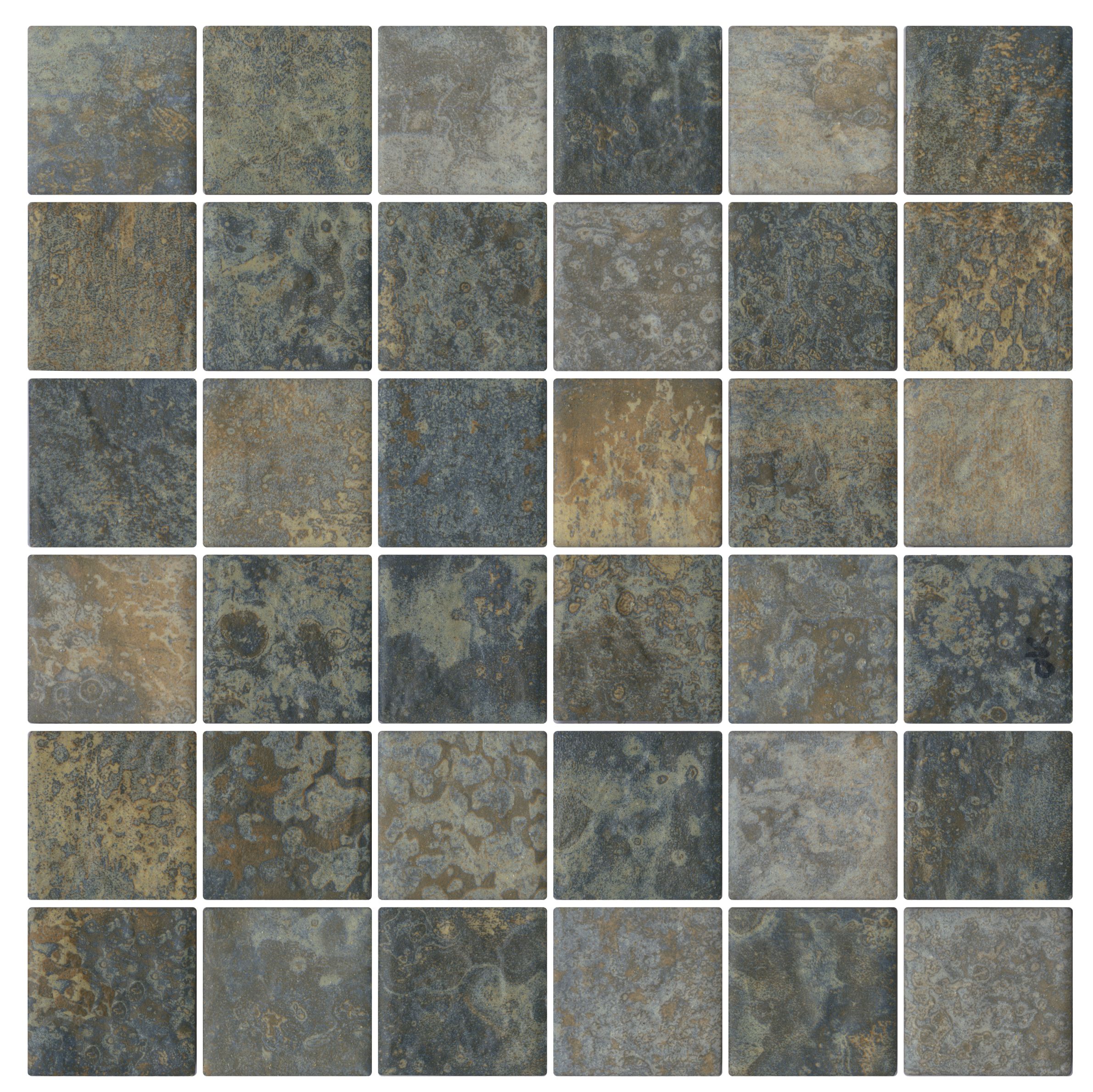 South Pacific Tahiti Drift Rock Blue Mosaic