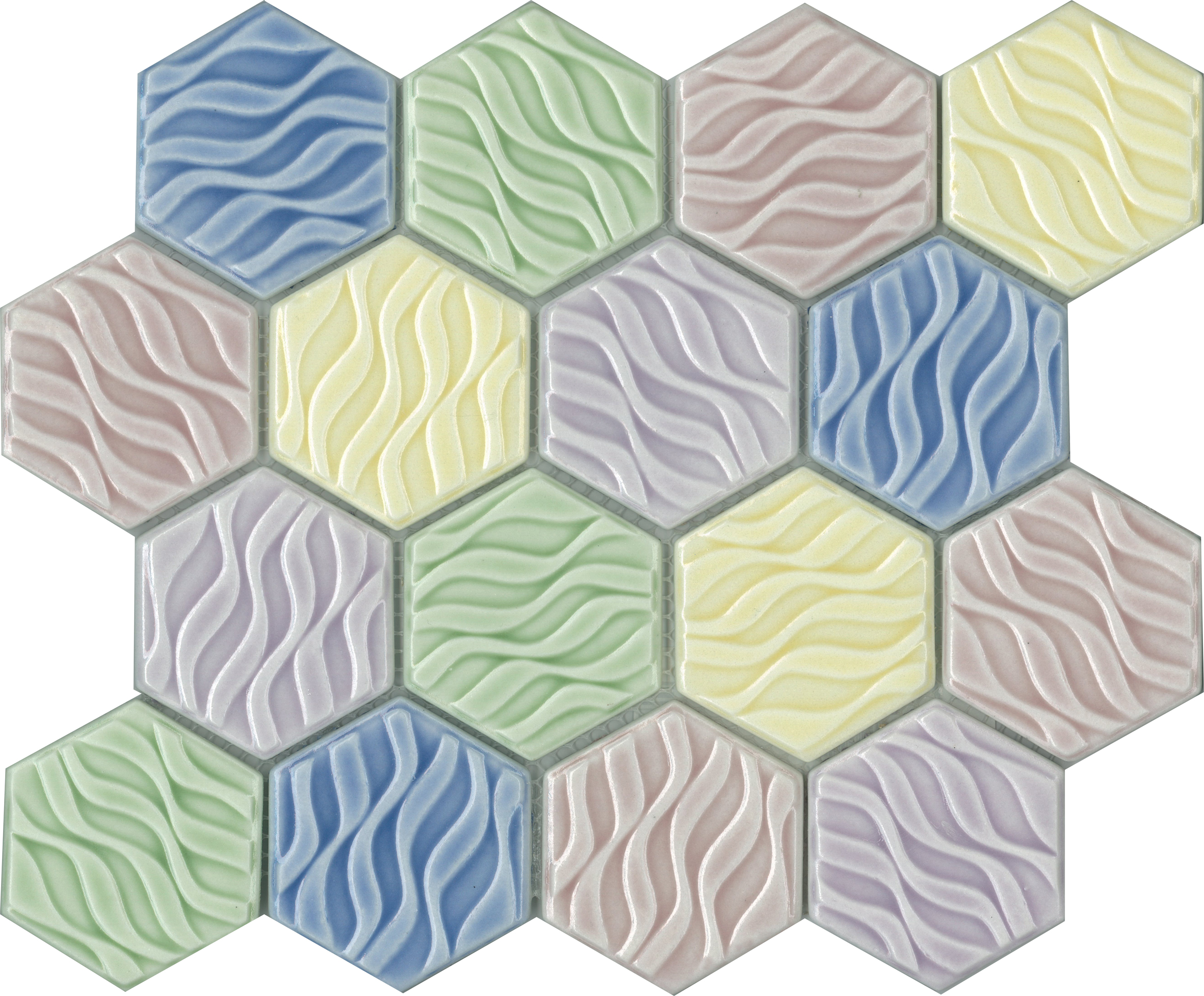Wave Sorbet Mix Hexagon Gloss